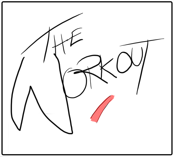 Title screen: 'The Workout'
