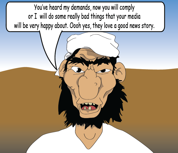 A man stood in a desert speaking into a camera