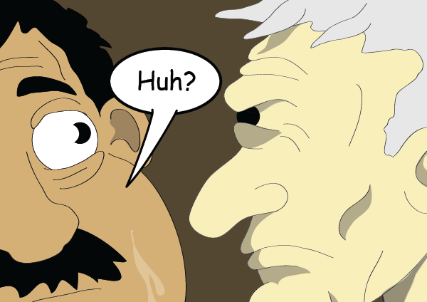 The bear has gone and the miserable man has returned