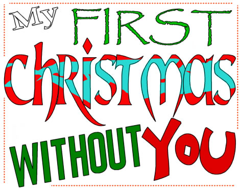 Comic title screen, 'My First Christmas Without You'