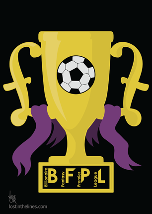 The trophy of the Billionaire Fantasy Premier League (BFPL)