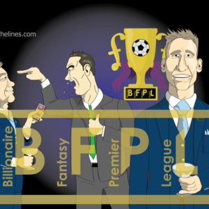 A compilation of images detailing the rivalry between the Billionaire Fantasy Premier League (BFPL) and the CX Fantasy Football Leagues (CXFFL)