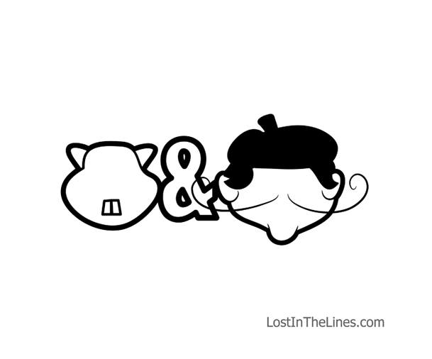 Stencils of Marmot and Mime