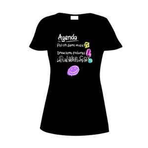 Childish writing shows an agenda