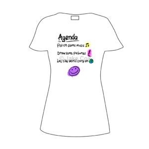 Childish writing shows an agenda