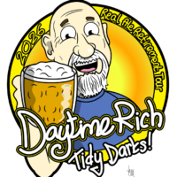 Daytime Rich is a bald man with a white goatee beard