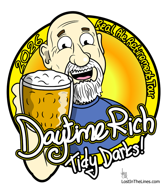 Daytime Rich is a bald man with a white goatee beard