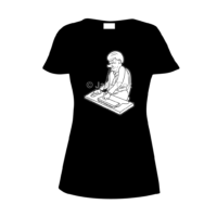 Cartoon of an office worker grimacing as he tries to type on an upside down keyboard which is plugged into his backside